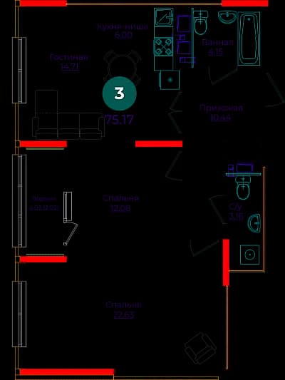 Планировка квартиры